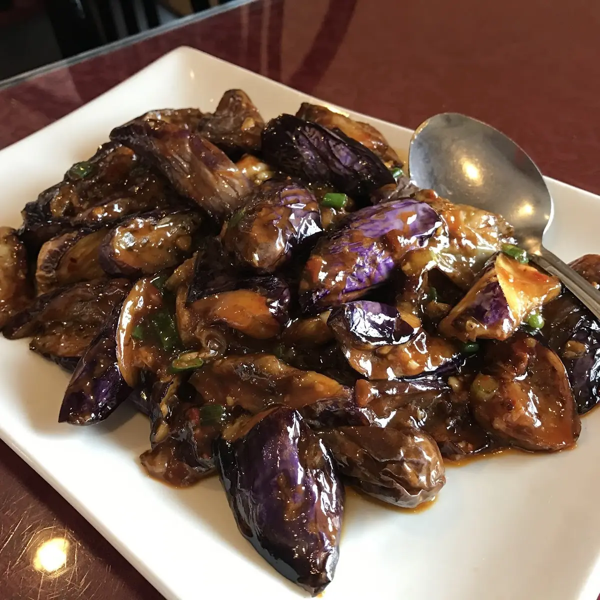 Eggplant with Ginger & Garlic Sauce