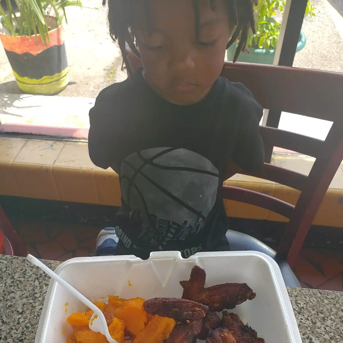 Wings and Sweet Potatoes