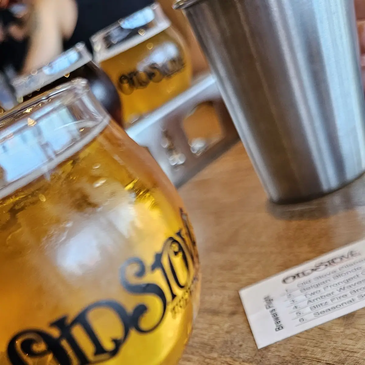 Six Craft Beer Flight Tasting