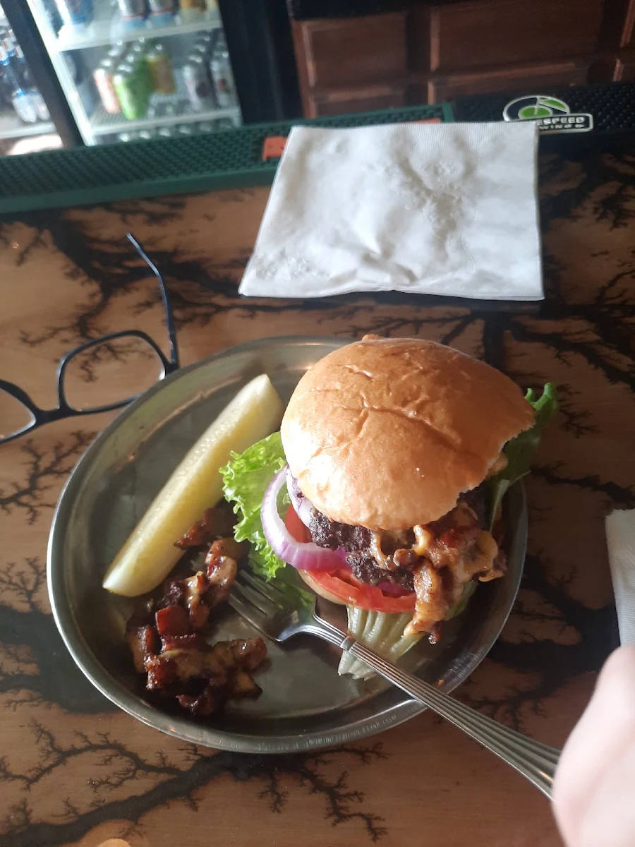 Burger with Pork Belly
