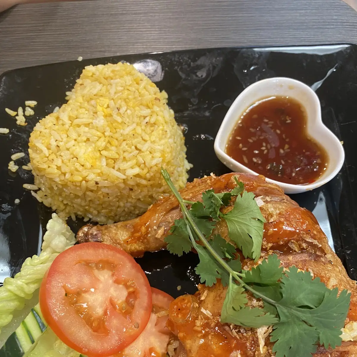 Cơm GÀ Ever Fried Chicken Rice Platter