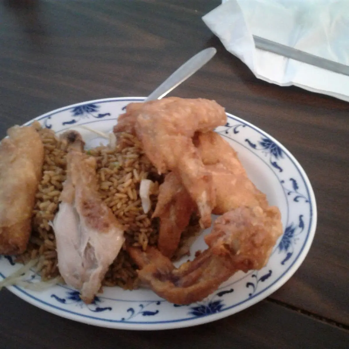 Chinese Fried Rice and Chicken Wings