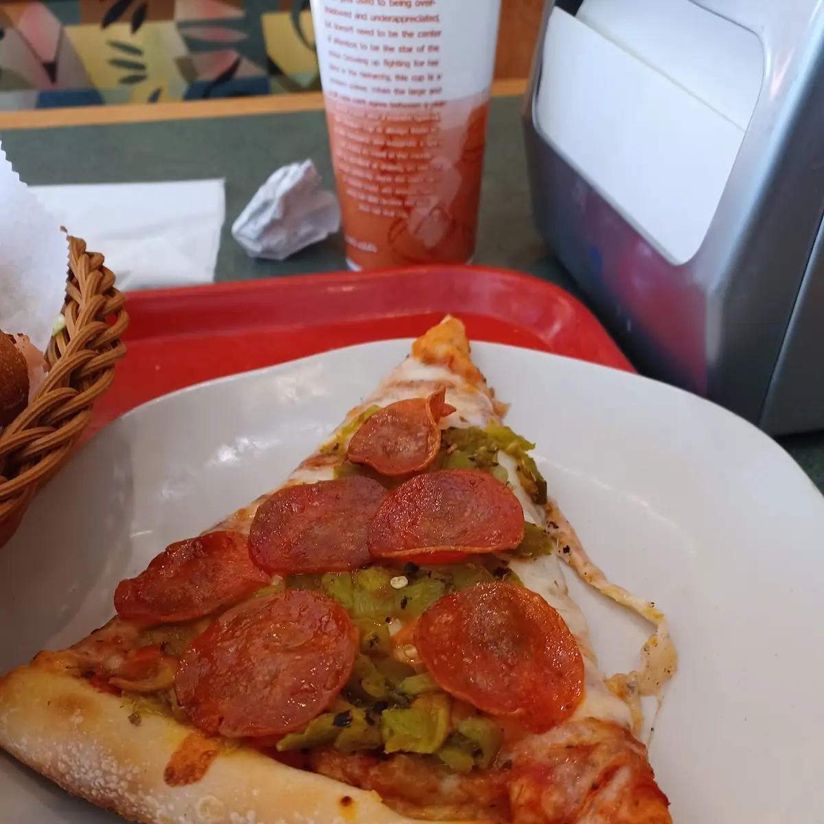 Green Chile & Pepperoni Pizza