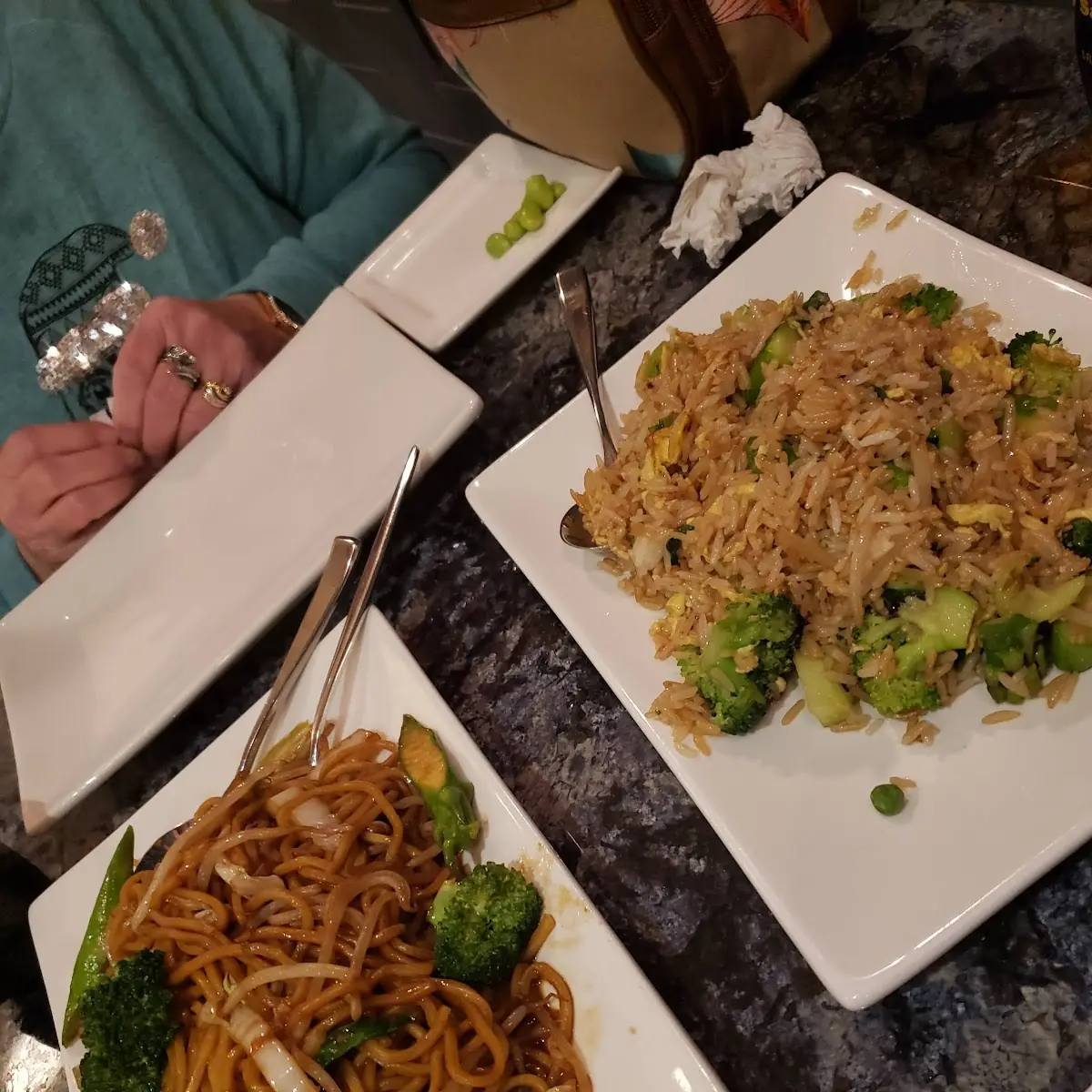 Vegetable Fried Rice and Vegetable Lo Mein