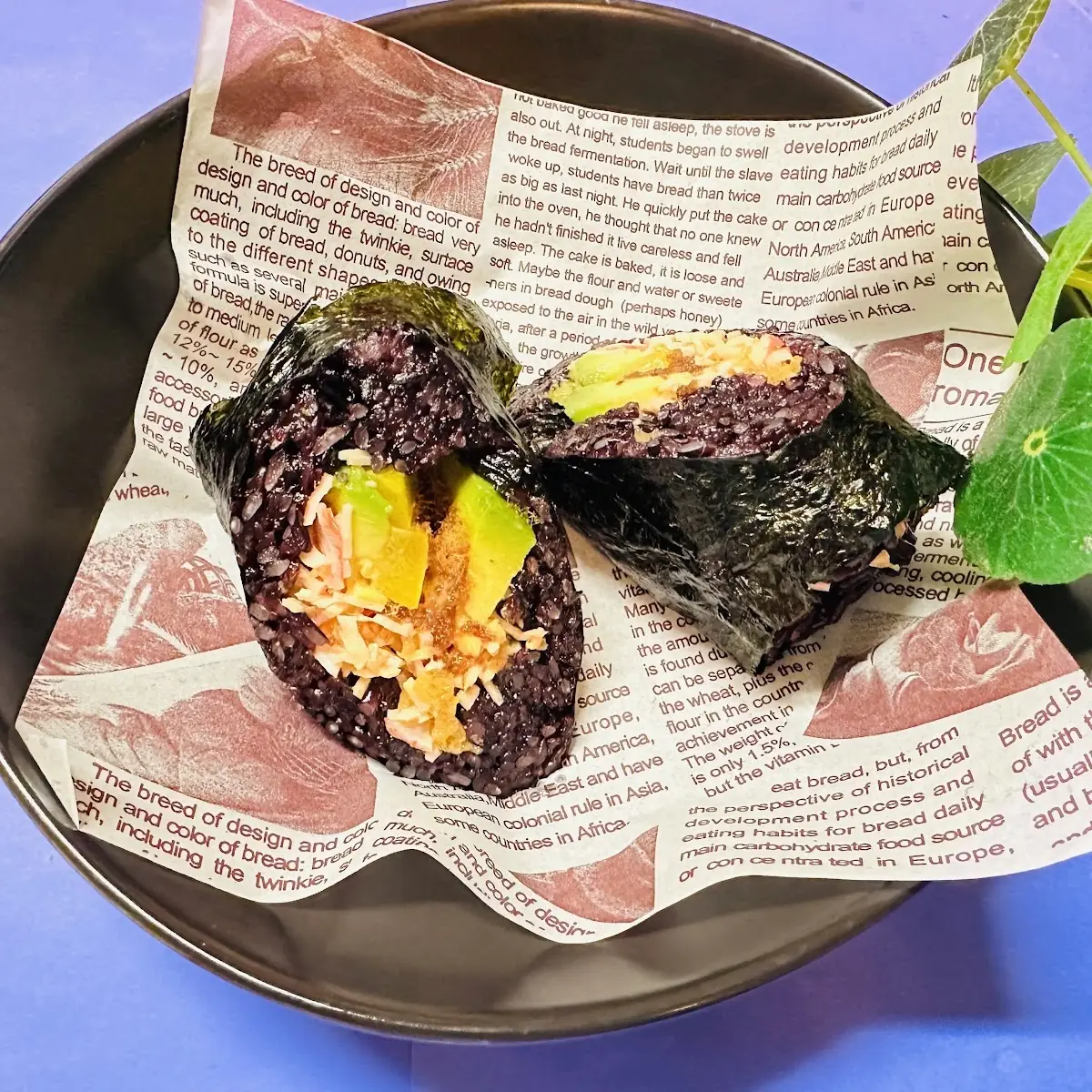 Purple Sticky Rice Roll