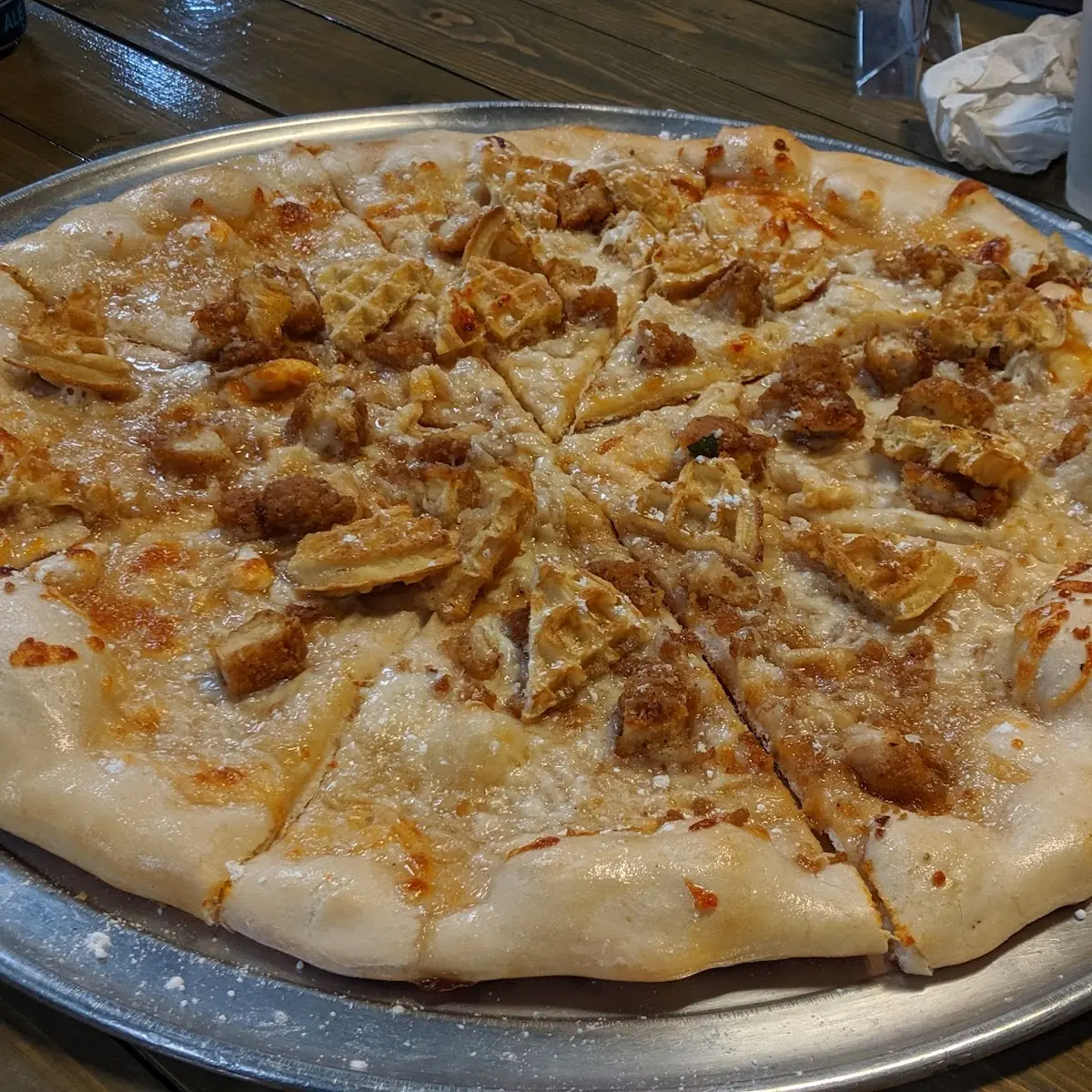 Chicken & Waffle Pizza