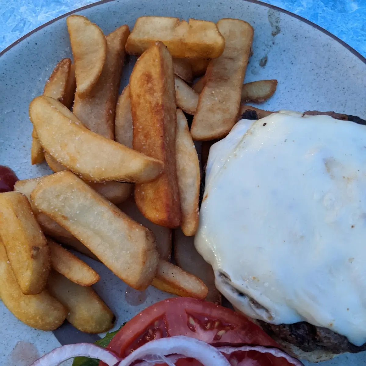 Burger and Fries