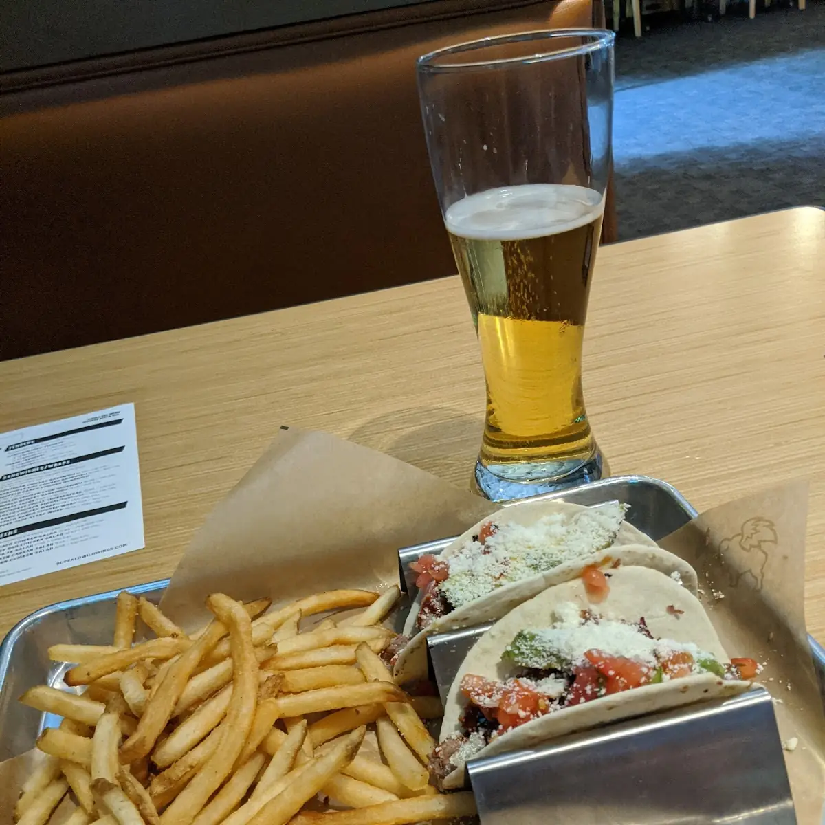 Fries and Brisket Tacos