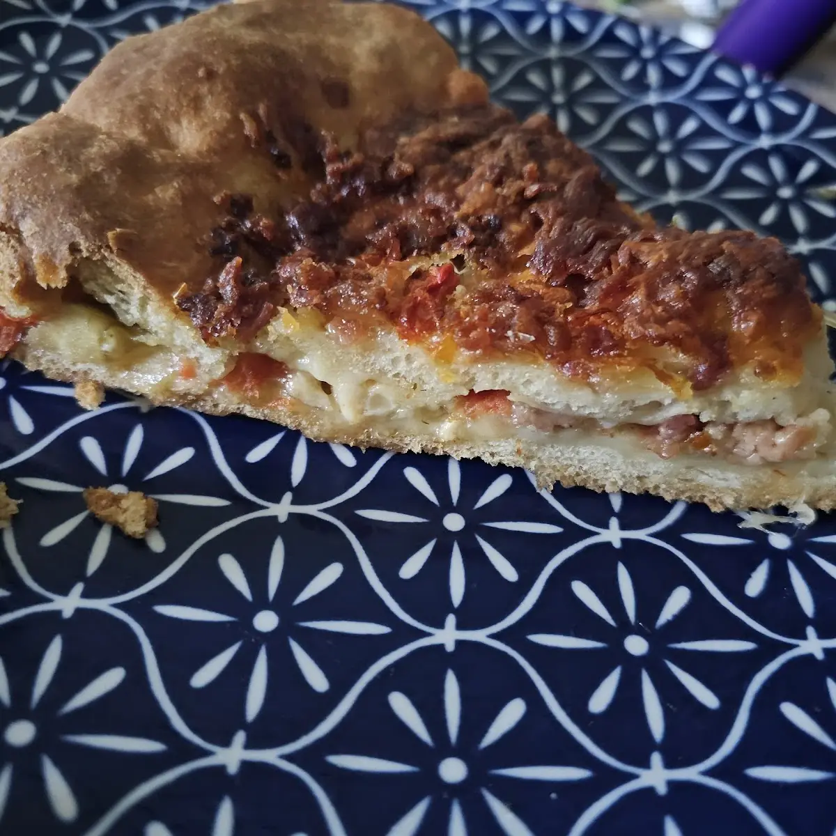 Chicken Bacon Ranch Stuffed Pizza