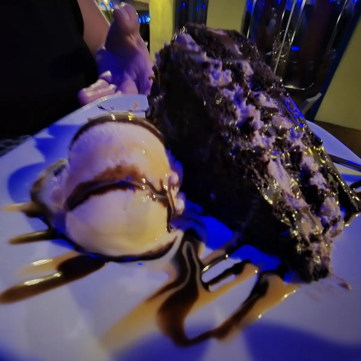 Chocolate Moose on Chocolate Cake
