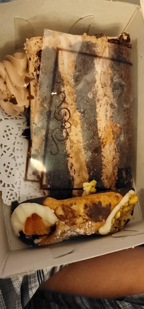 Chocolate Cake and Cannoli