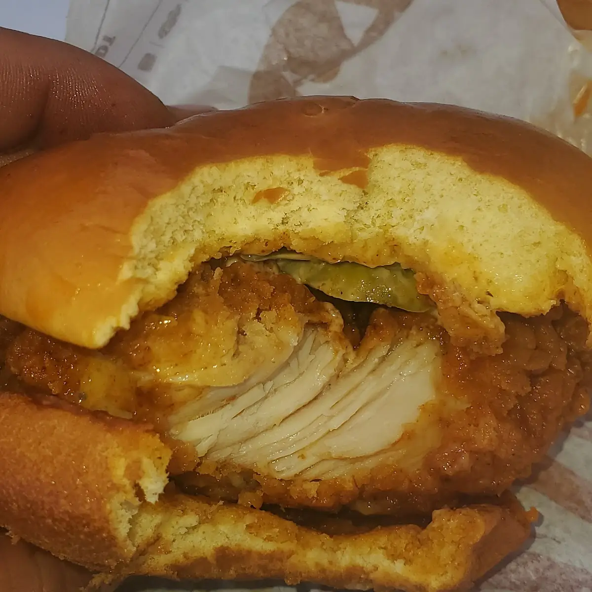 Hand Breaded Spicy Chicken Sandwich