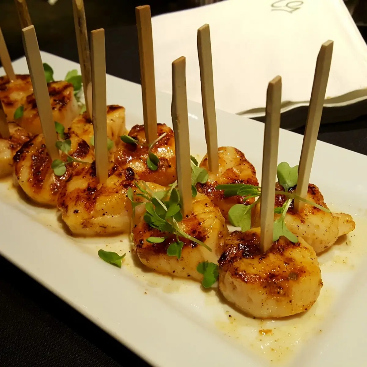 Caramelized Grilled Sea Scallops
