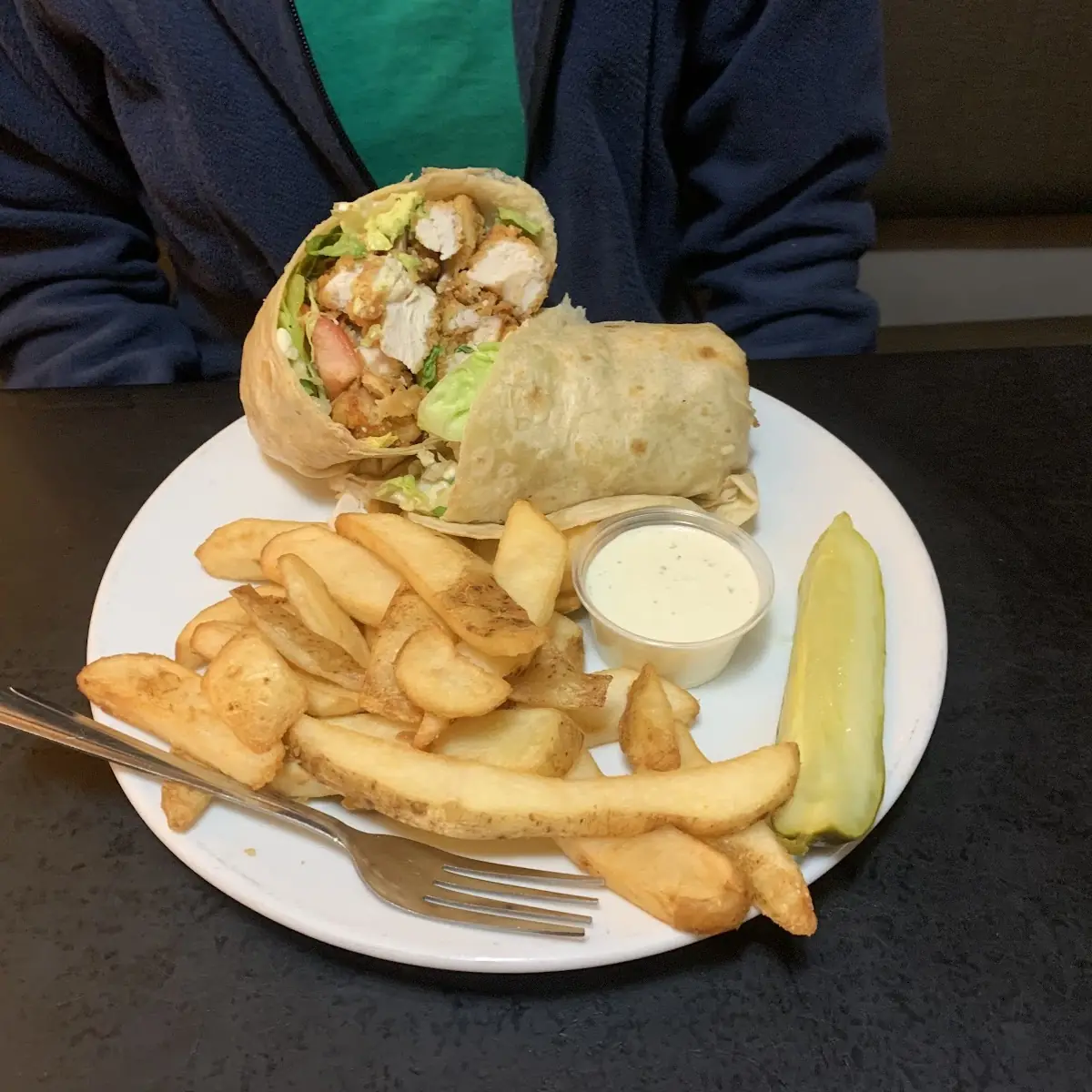 Crispy Chicken Avocado Wrap