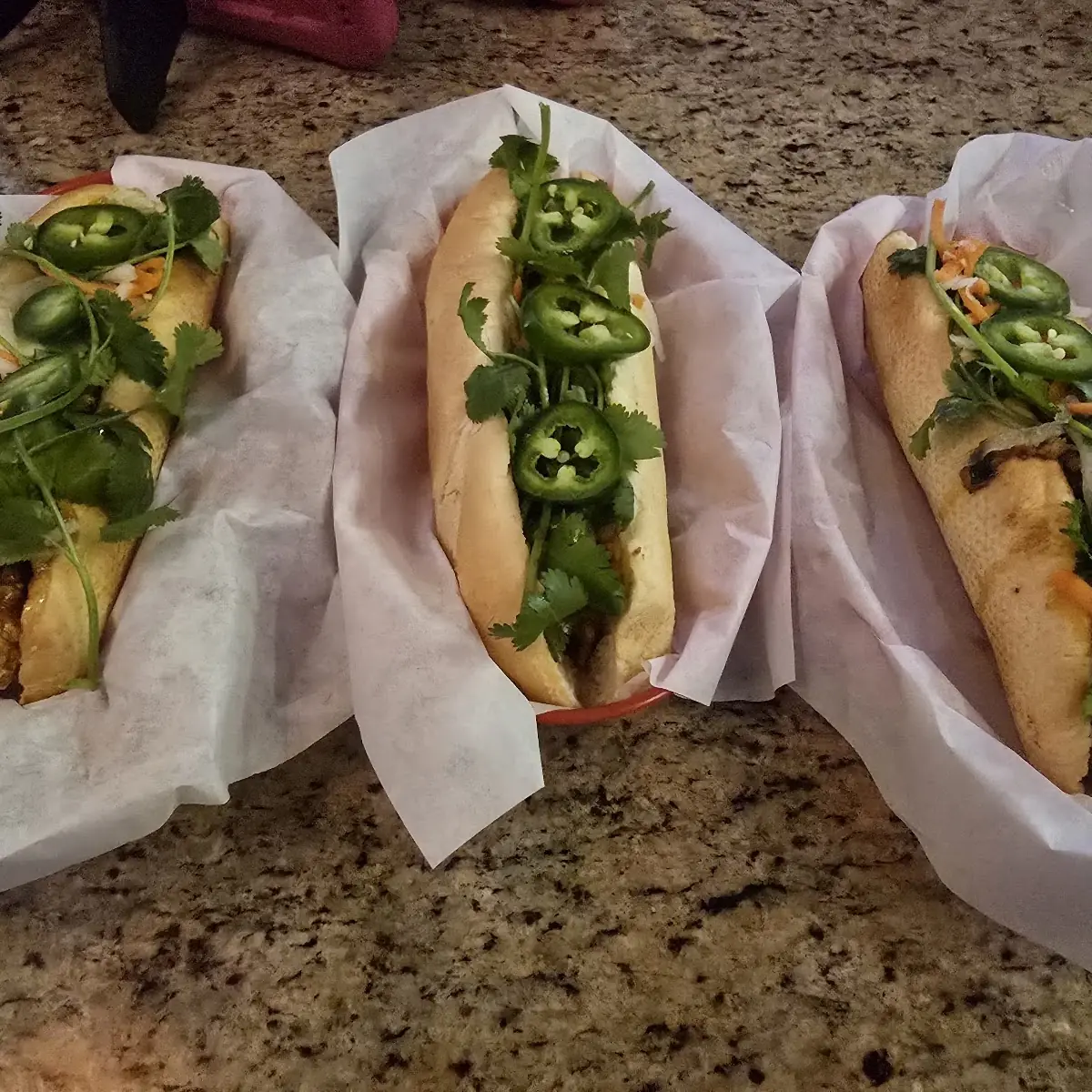 Signature Crispy Prawns Banh MI