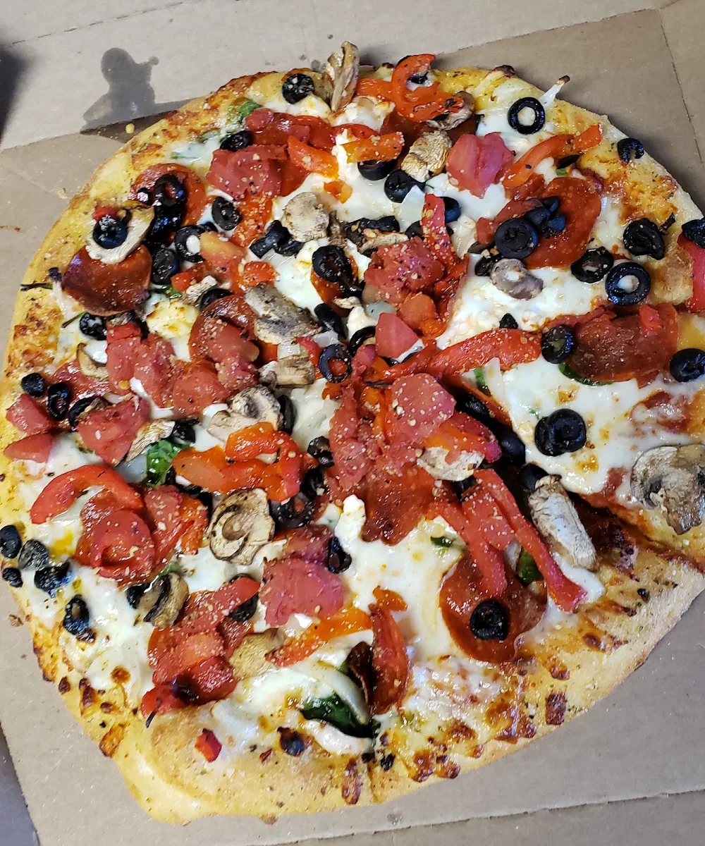 Veggie Pizza with Pepperoni