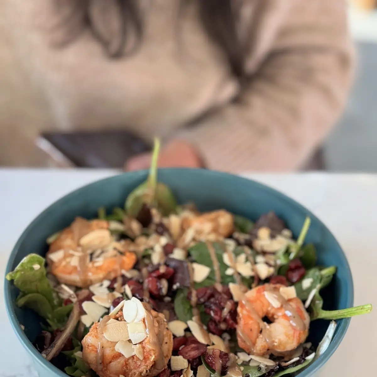 Leafy Green Salad with Shrimp