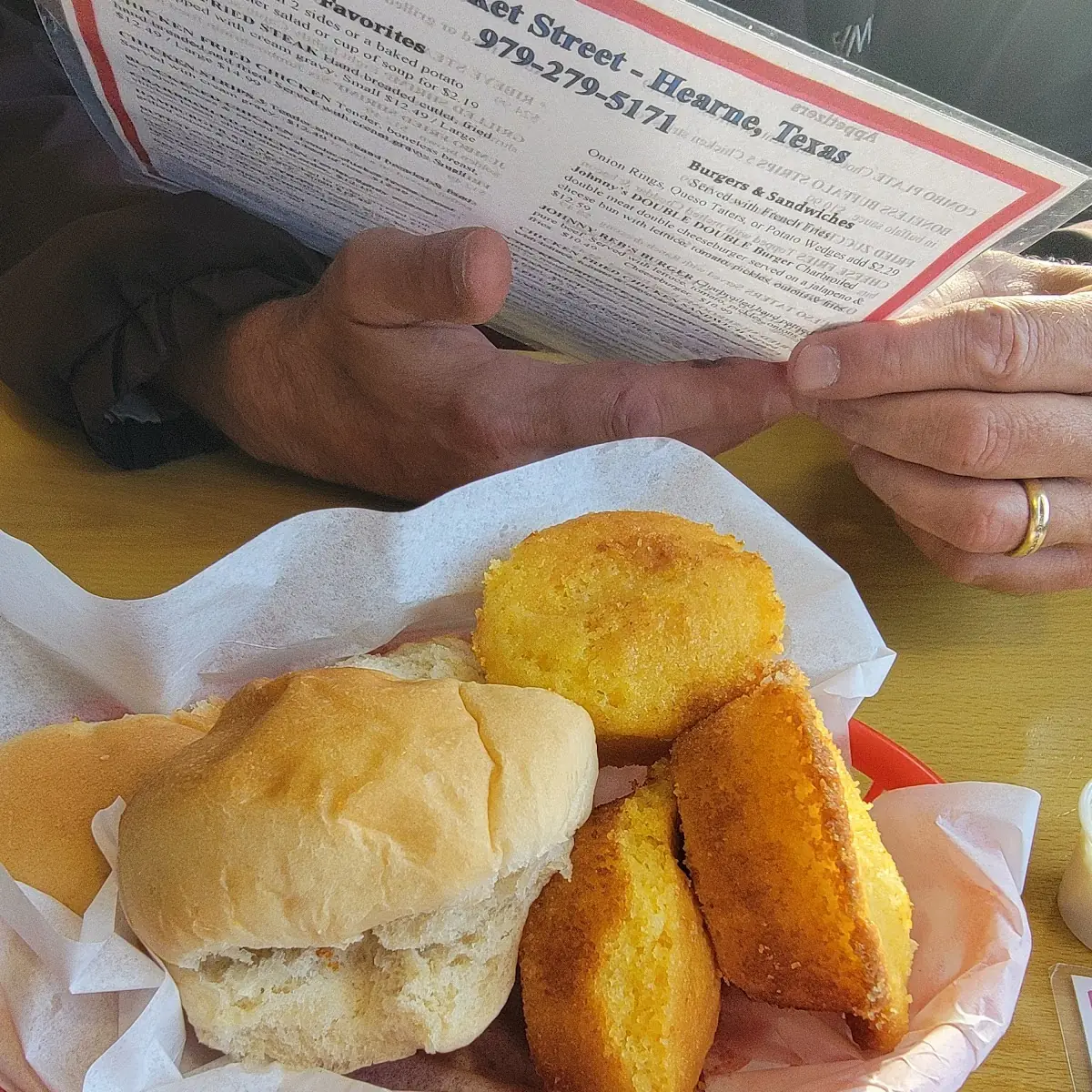 Complementary Rolls and Cornbread