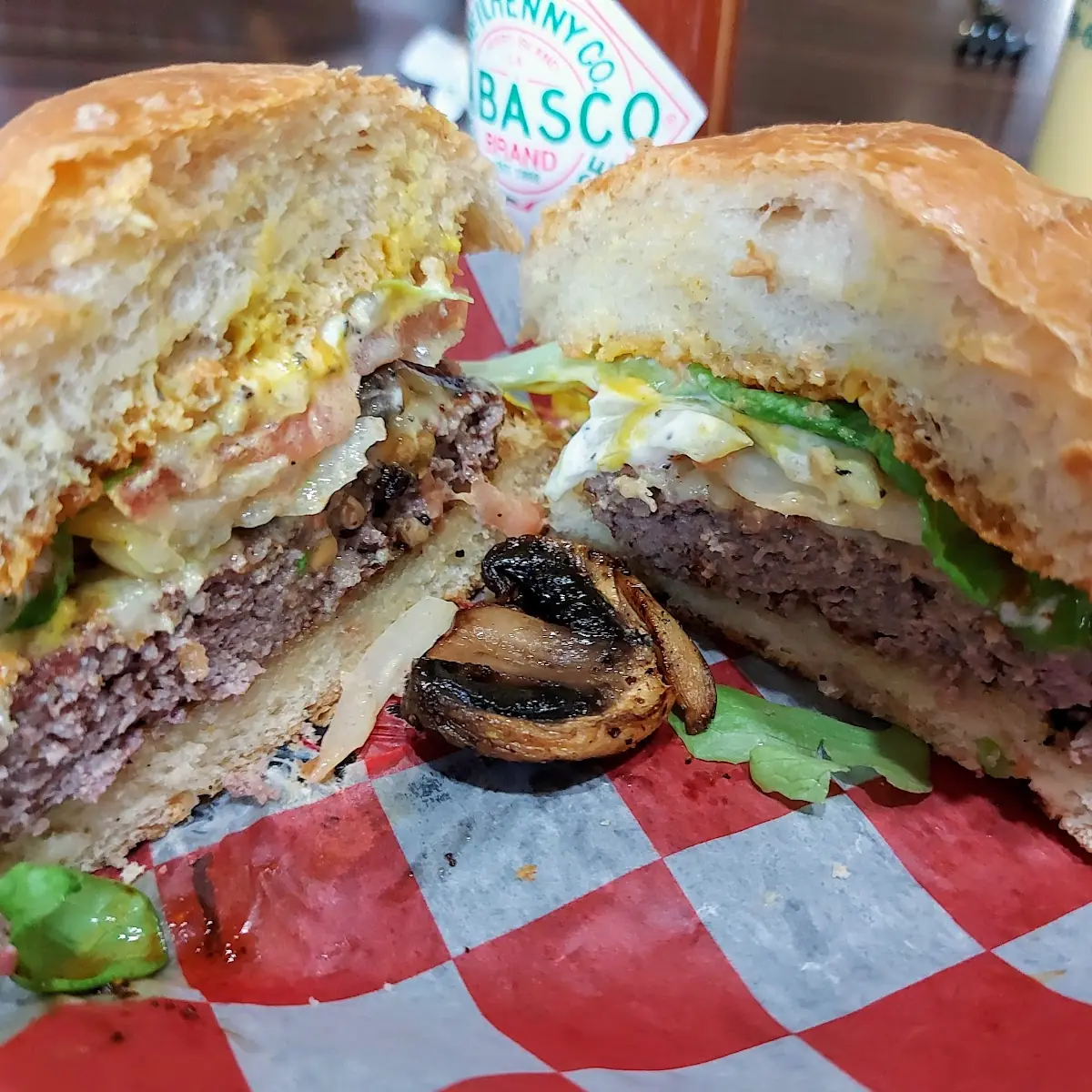 Mushroom Swiss Burger