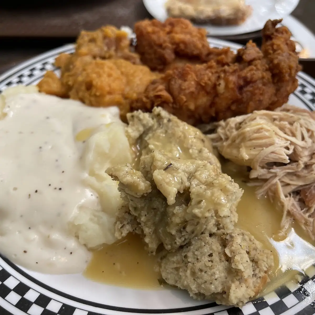 Catfish Mashed Potatoes and Green Beans
