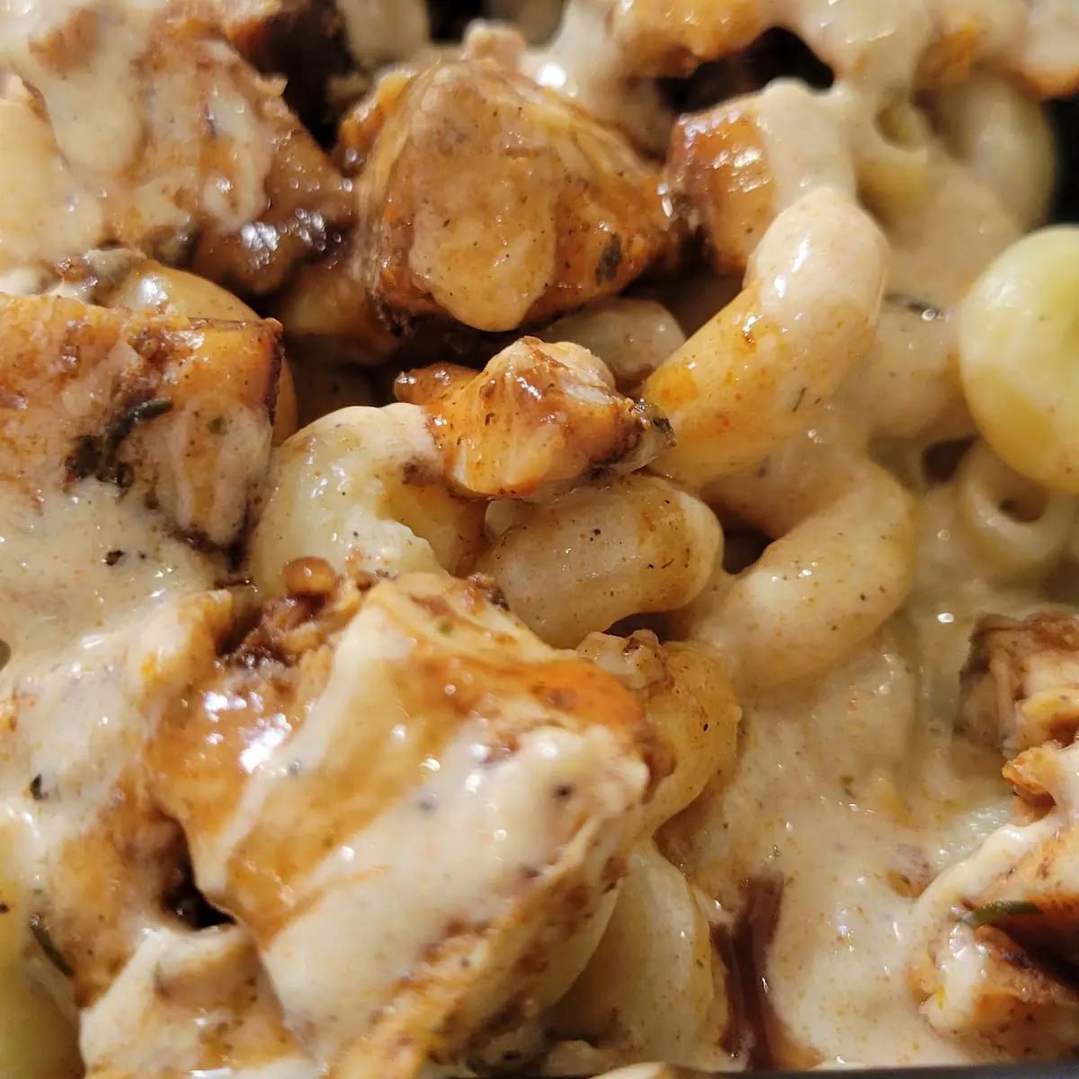 Alfredo Pasta with Jerk Chicken