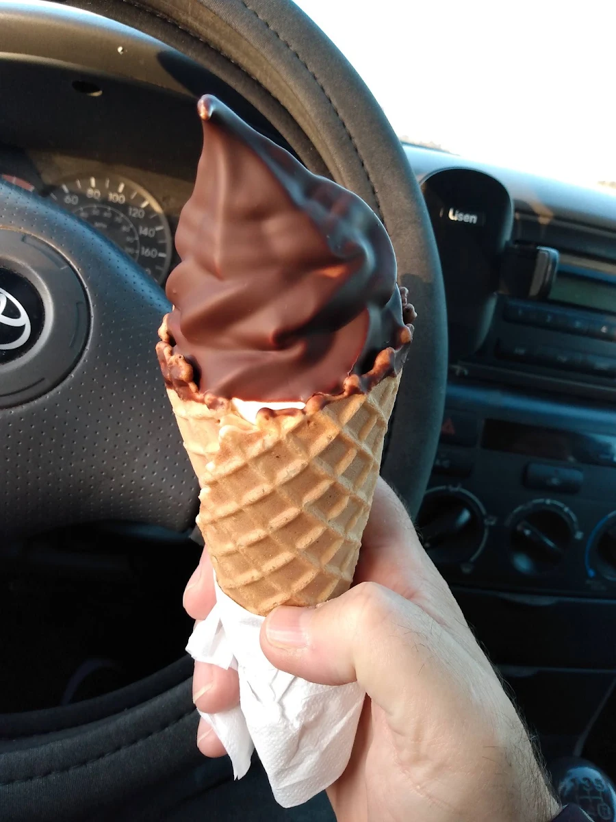 Combination Ice Cream in a Waffle Cone