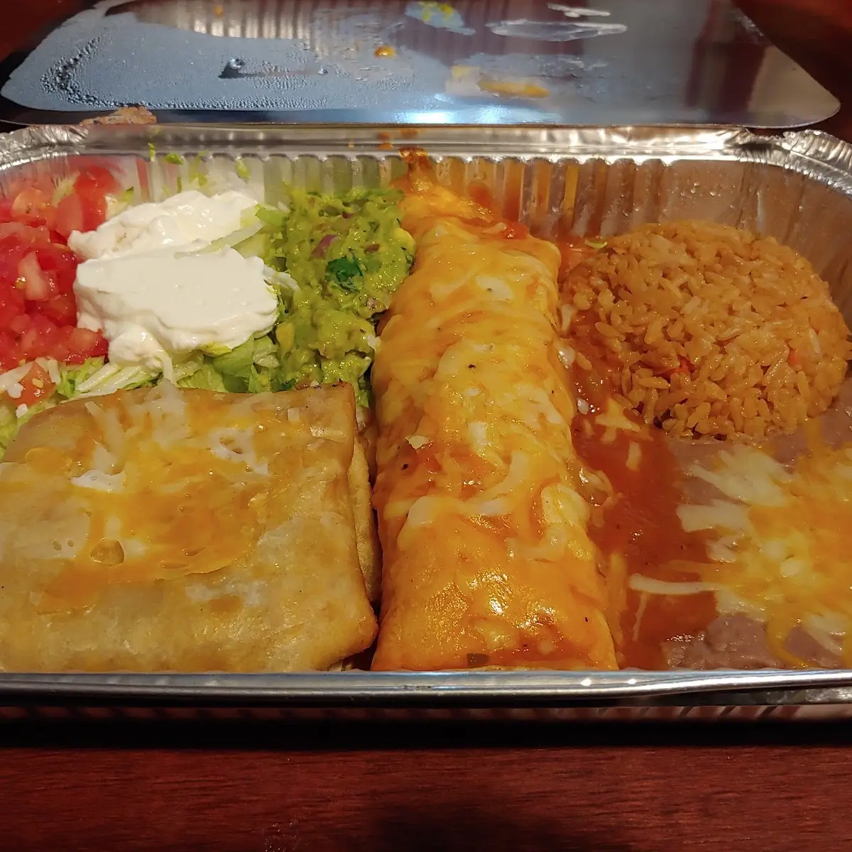 Chimichanga Burrito Refried Beans