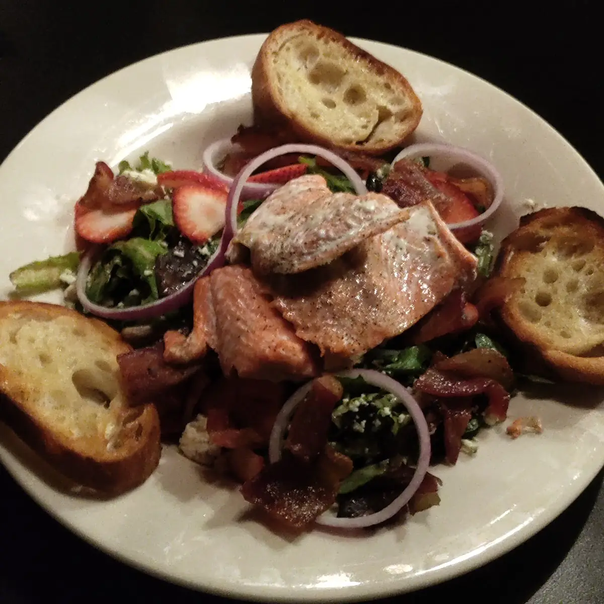 Strawberry Salmon Salad