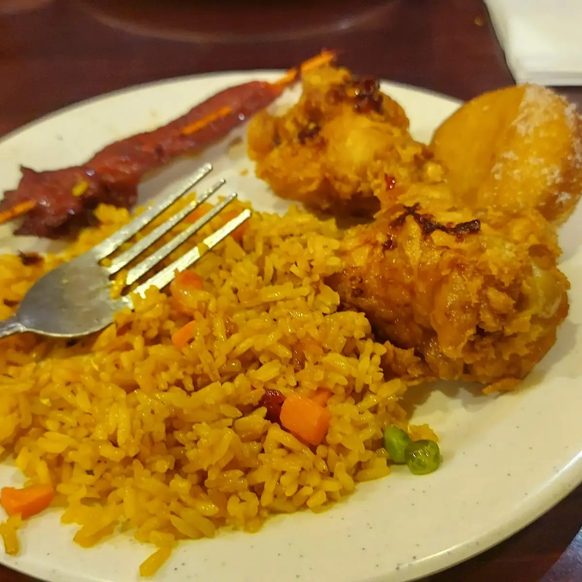 Fried Rice Chicken Wings Teriyaki