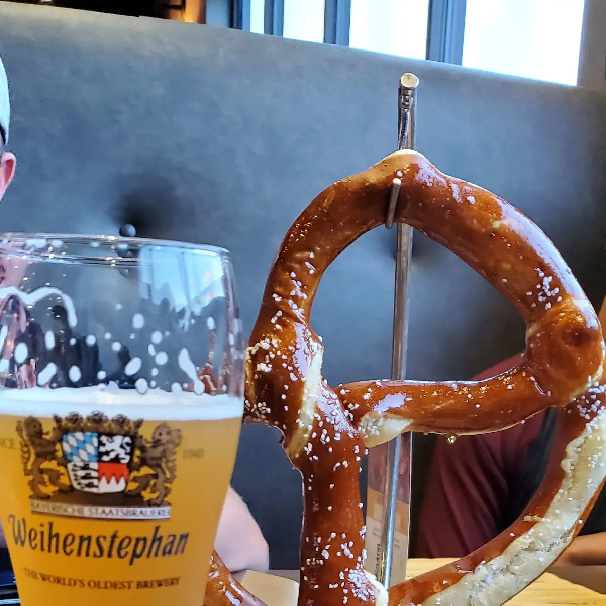 German Pretzel with Beer Cheese