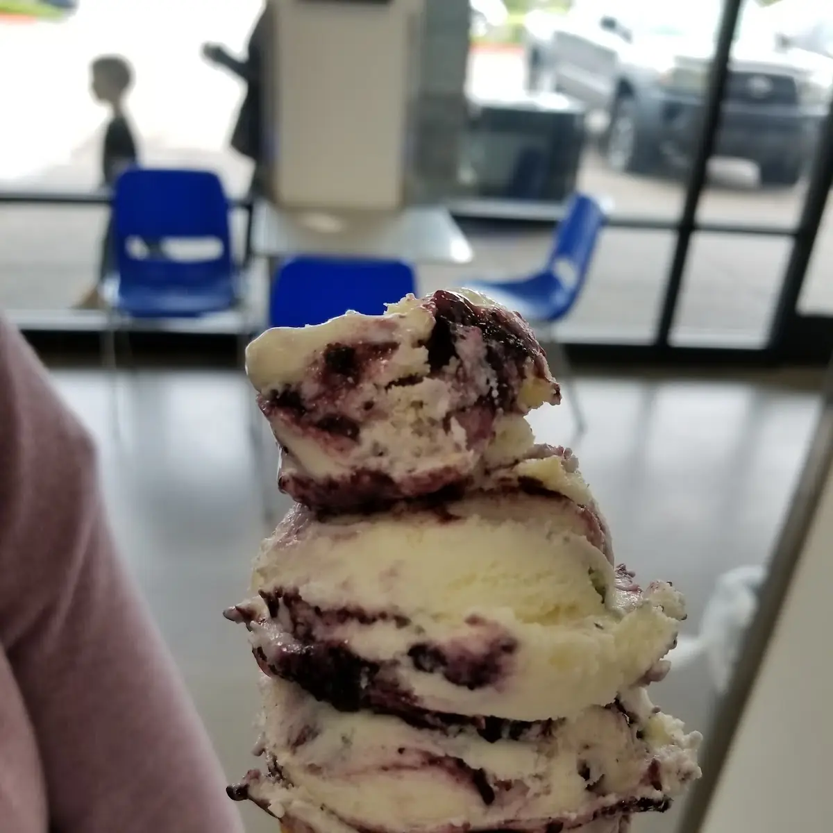 Blueberry Cobbler Ice Cream