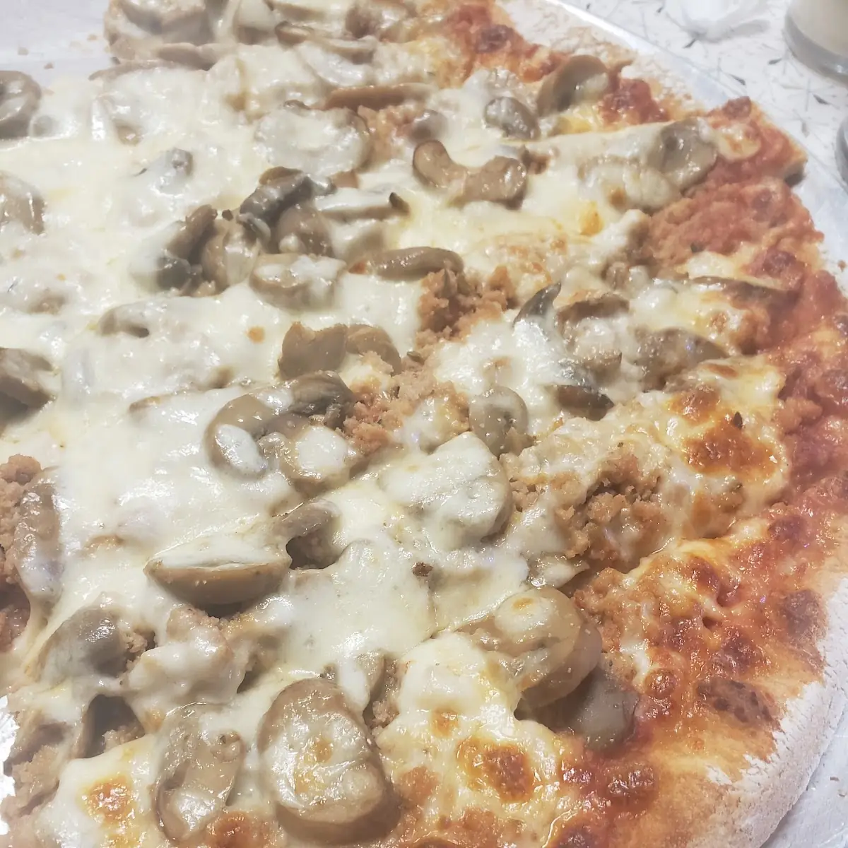 Sausage Pepperoni Mushroom Pizza