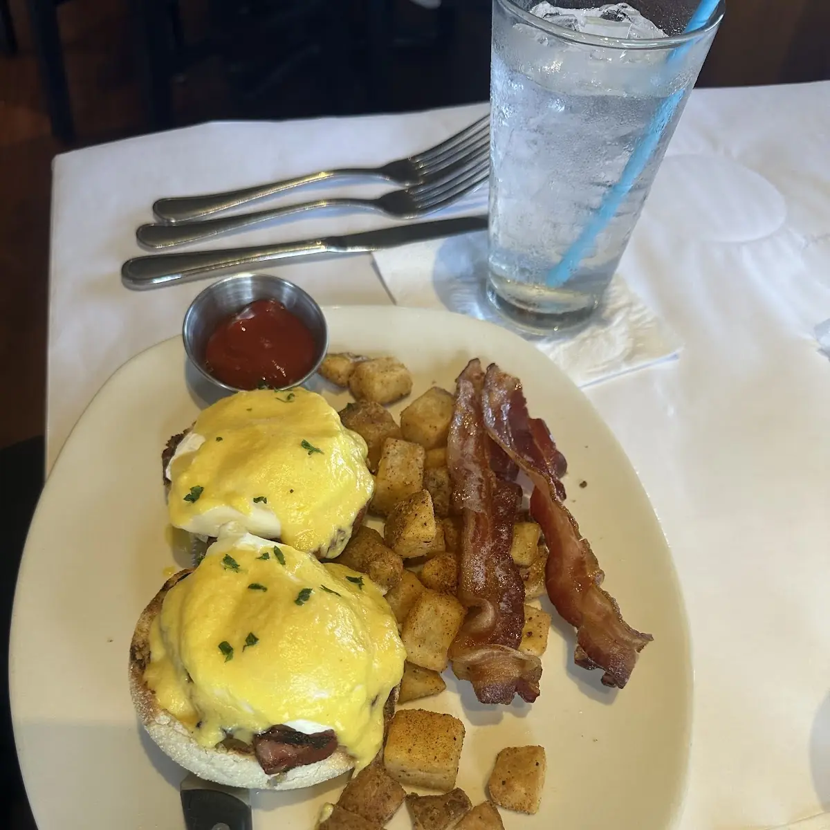 Bang Bang Shrimp Eggs Benedict