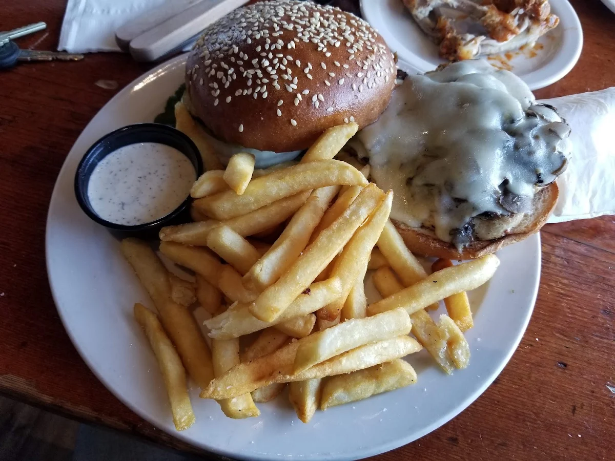 Mushroom and Swiss Burger