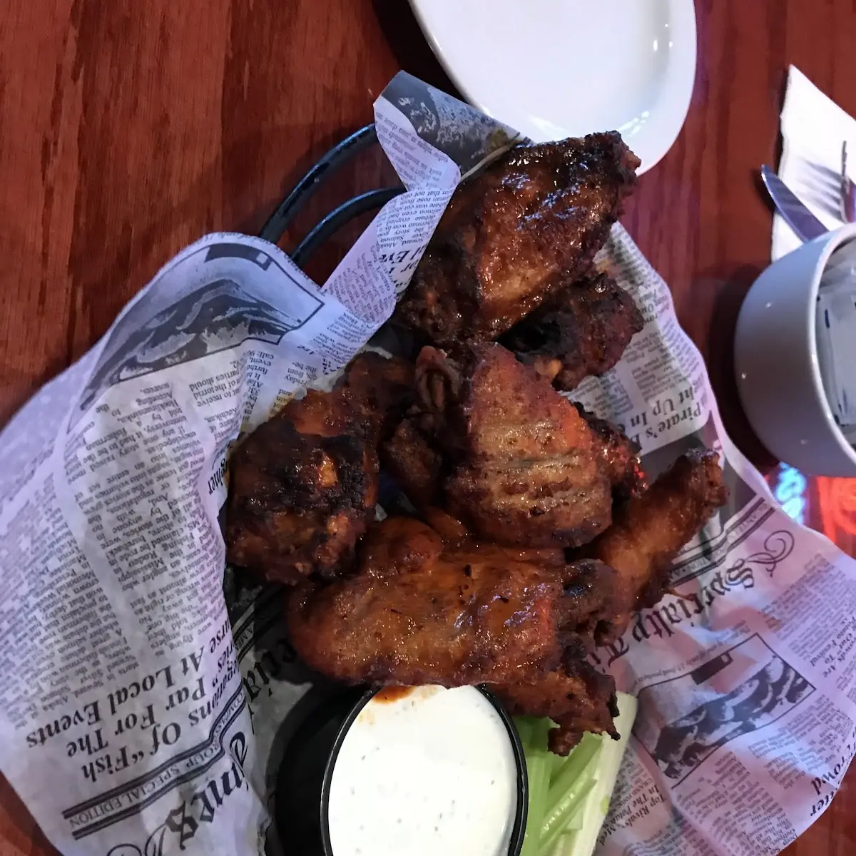 Baked Chipolte Chicken Wings with Ranch