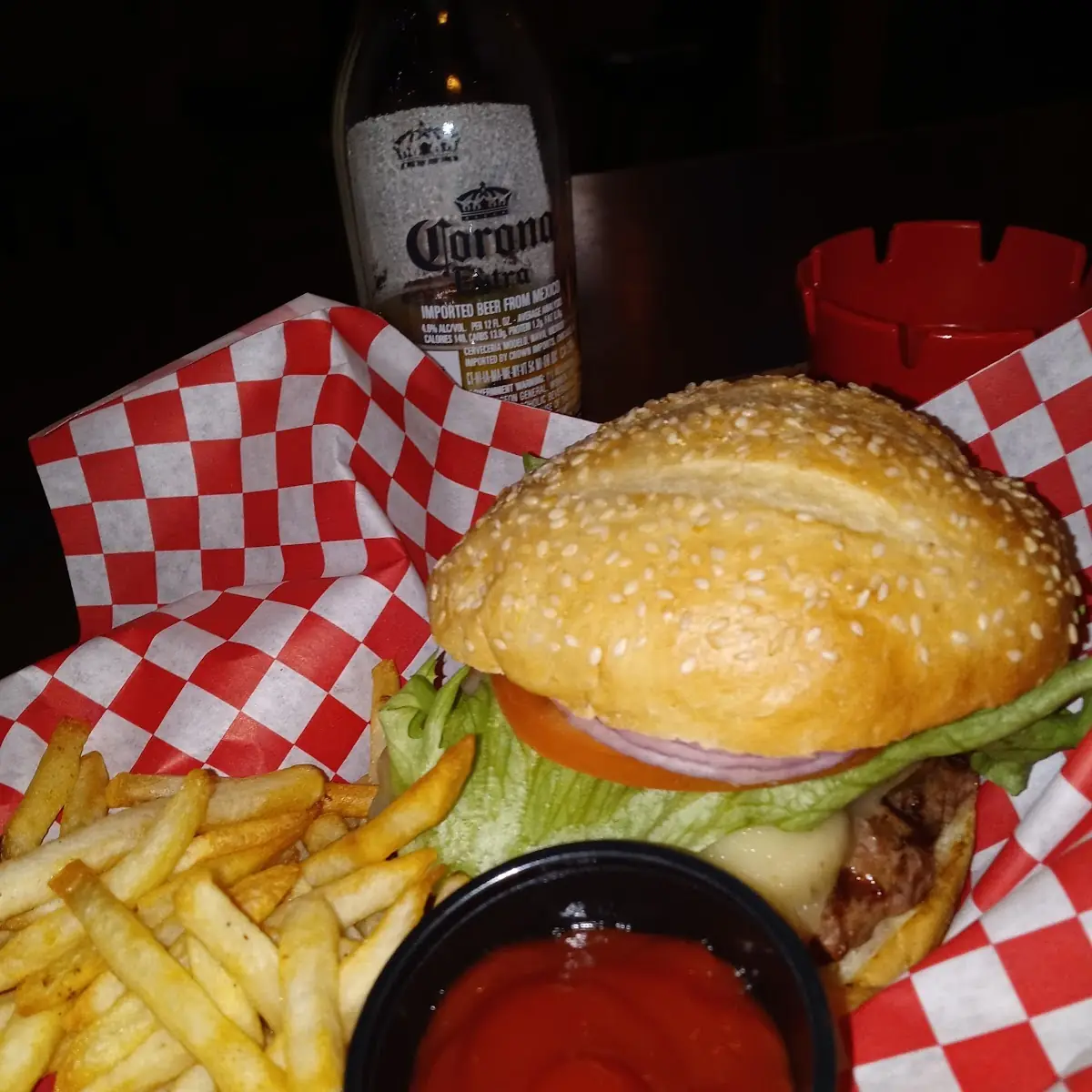 Death Valley Burger with Fries