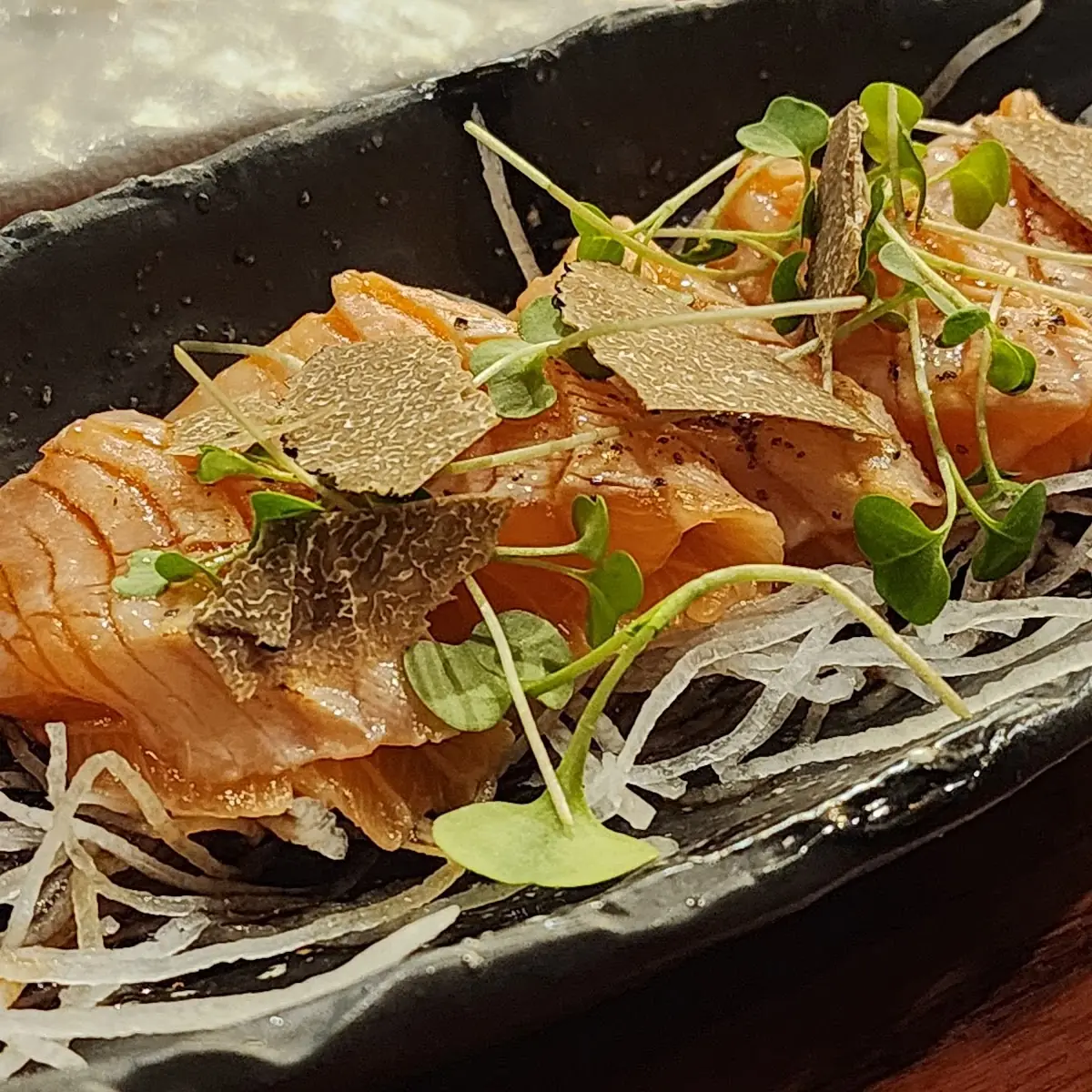 Truffle Salmon Sashimi