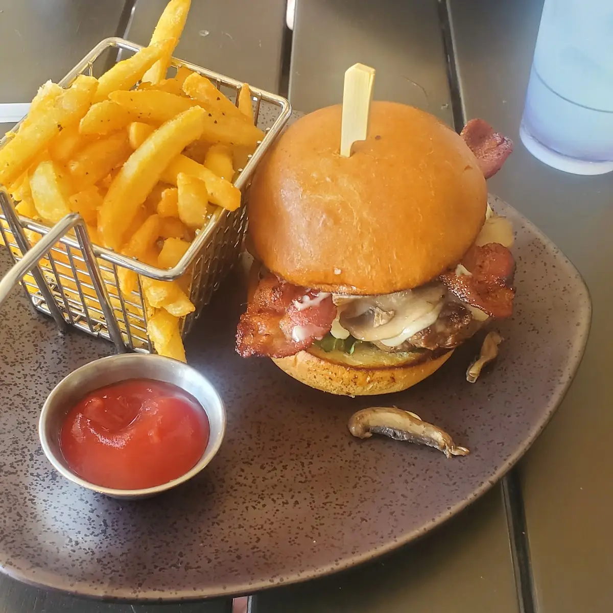 Mushroom Swiss Burger