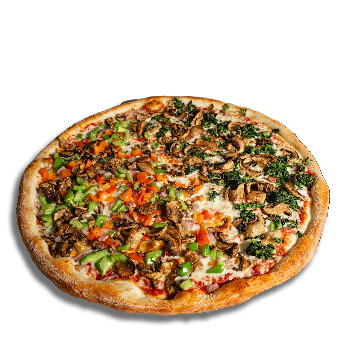Spinach & Mushroom Pizza