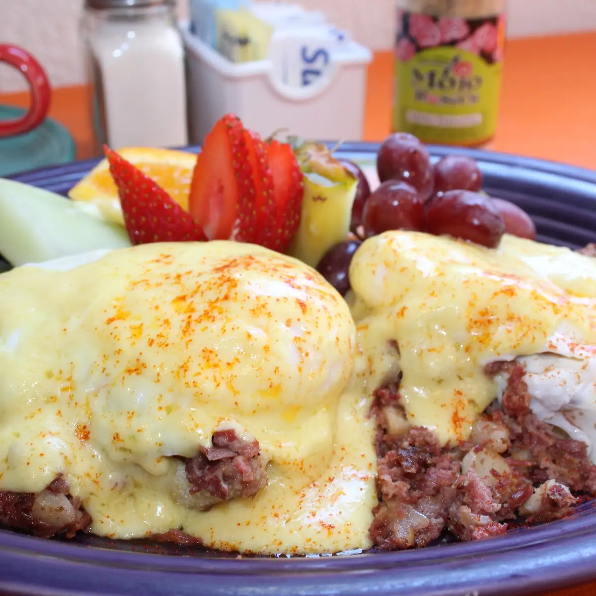 Homemade Corned Beef Hash & Swiss