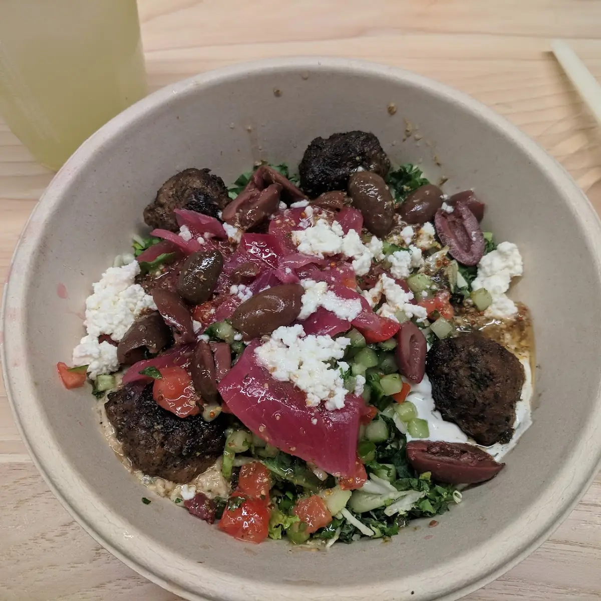 Beef Meatballs Over