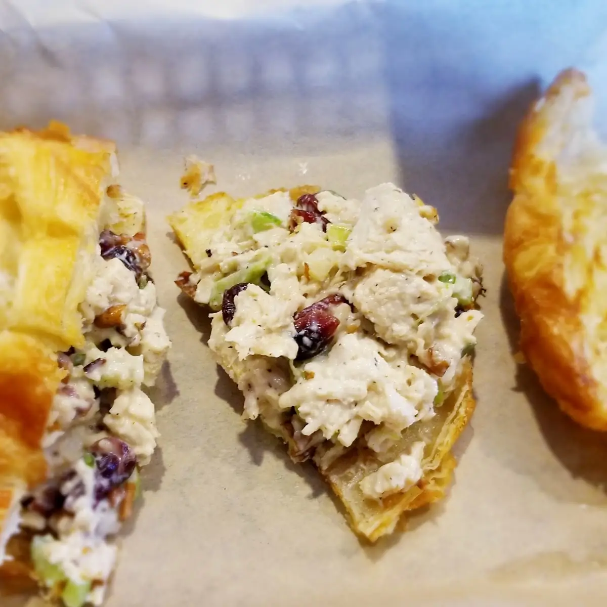 Chicken Salad Croissant with Cranberry