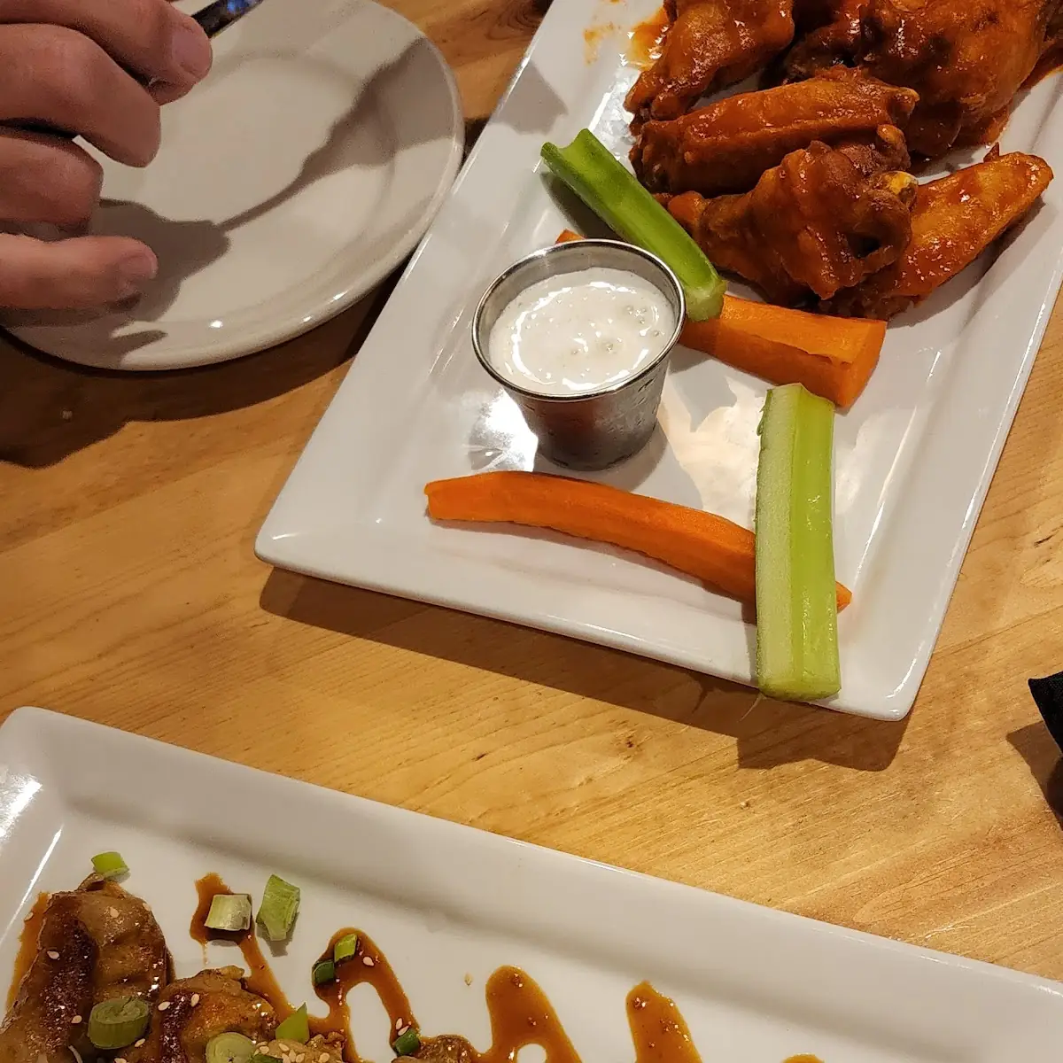 Pot Stickers and Wings