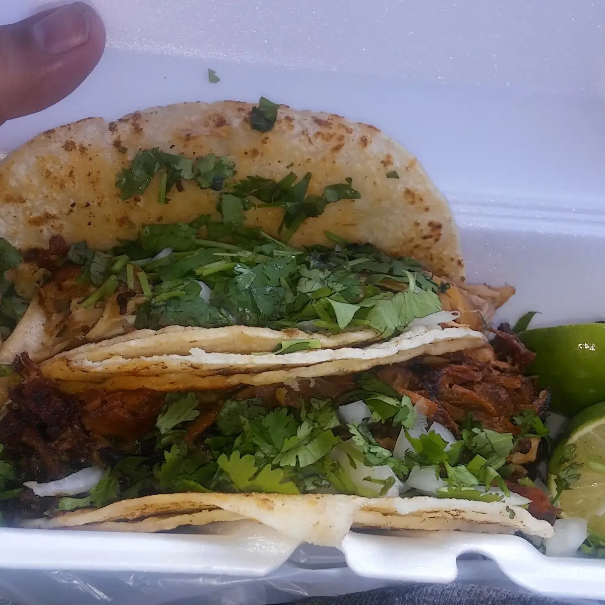 Carne Asada and Chicken Taco