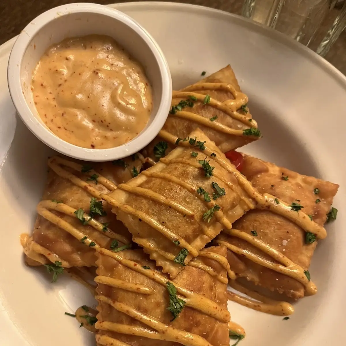 Deep Fried Sweet Corn Ravioli