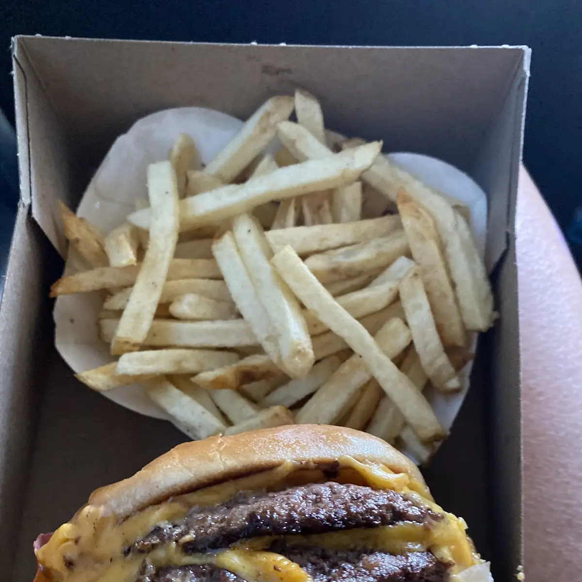 Double Double Burger and Fries
