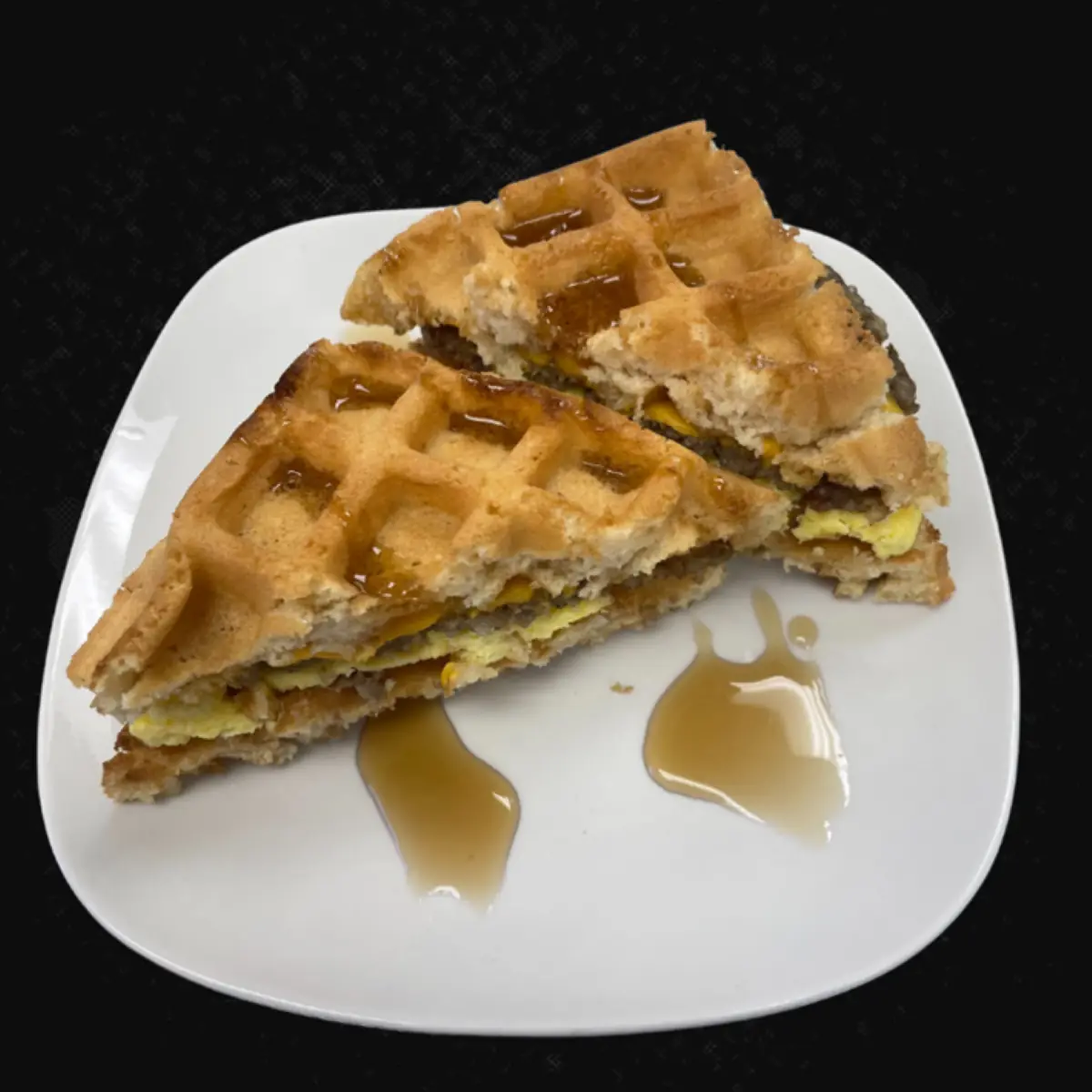 Maple Flavored Waffle Sandwich
