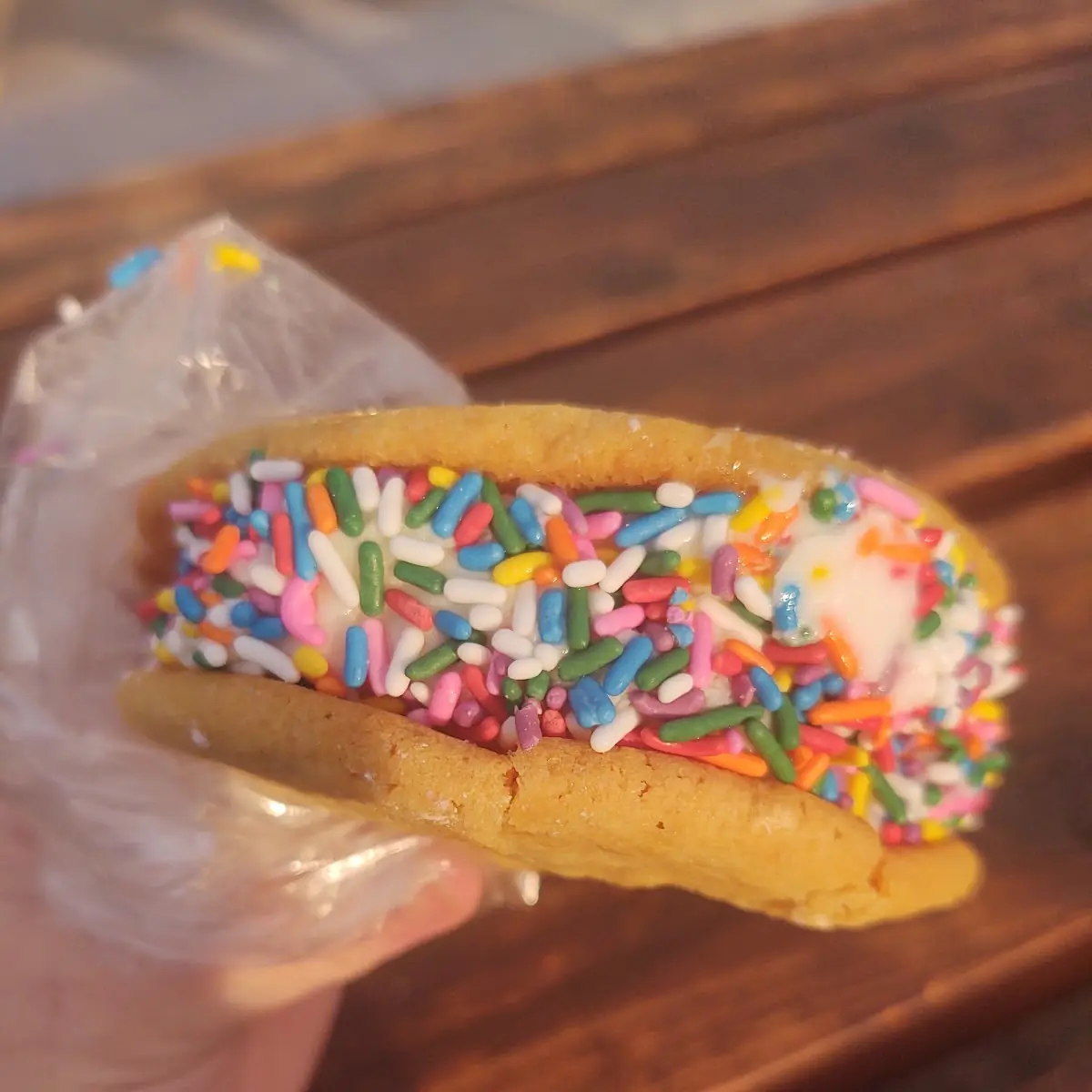 Cake Batter Ice Cream Sandwiches