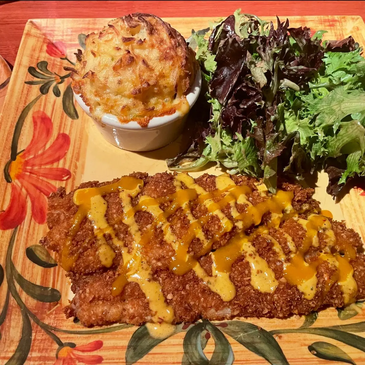 Sweet Potato Crusted Grouper