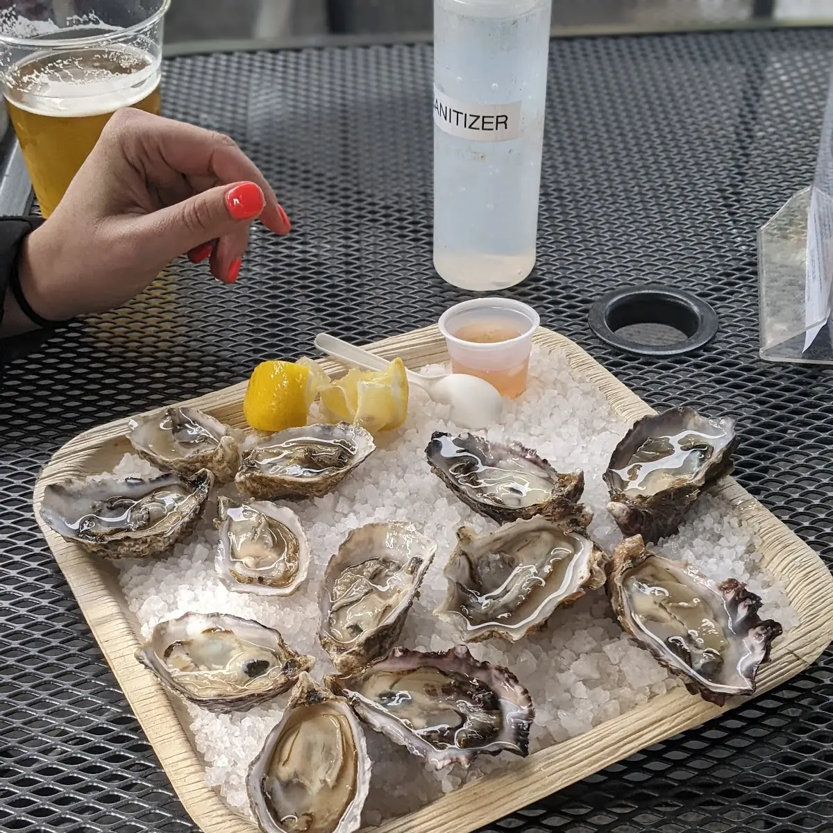 Shuckers Choice Half Dozen Oysters on the Half Shell with Cocktail and Horseradish